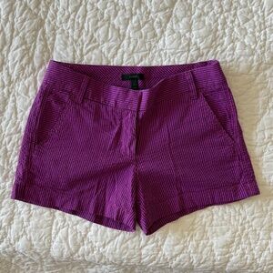 J. Crew Pink Striped Seersucker Striped Shorts Size 2
